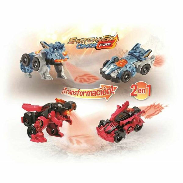 Pohyblivé figúrky Vtech Switch & Go Dinos Fire Convertible