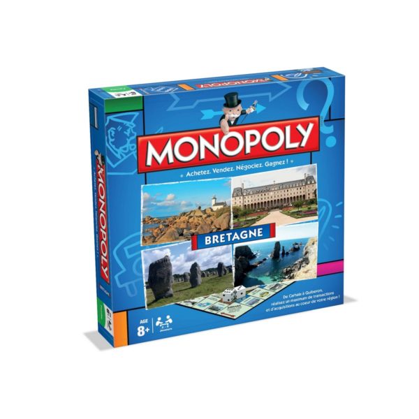 Monopoly Hasbro Bretagne Bilingual Version Francúzština Anglicky