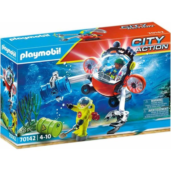 Playset Playmobil City Action Environment Mission Podmorský 70142 (58 pcs)