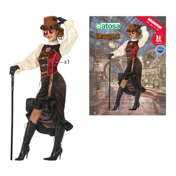 Kostým pre dospelých DISFRAZ STEAMPUNK M-L Veľkosť M/L Steampunk