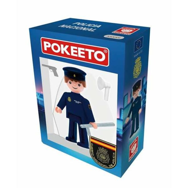 Skladacia figúrka Pokeeto Policía Nacional Muž (8,5 x 4 x 12,3 cm)