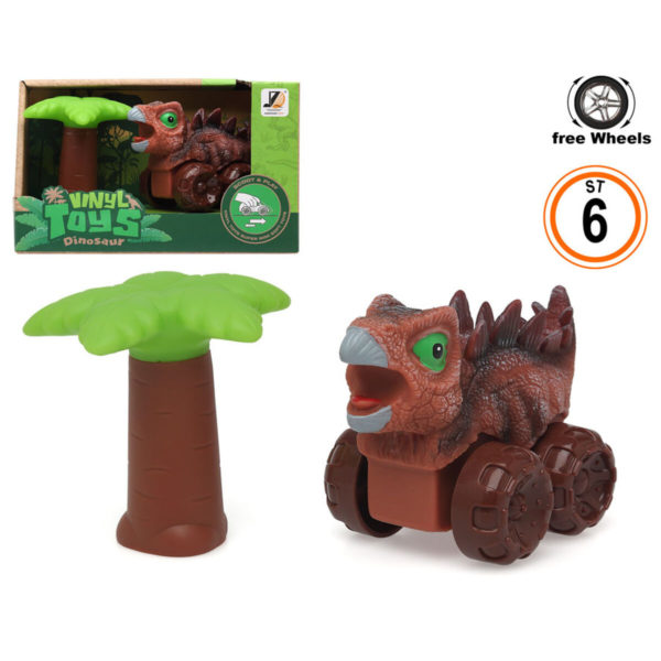 Detské autíčko Dinosaur Series Gaštanová